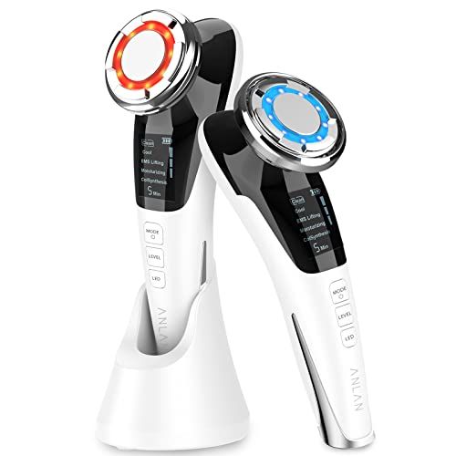 美人百花掲載 】ANLAN 美顔器 ems リフト 温冷ケア LED光 1台8役 温冷
