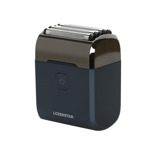 ロゼンスター モバイルシェーバー 刃 髭剃り USB充電交流式 Type C 防水 水洗い可 コンパクト 電源ロック機能搭載 軽量 旅行 出張 ネイビー ASRM 506 m