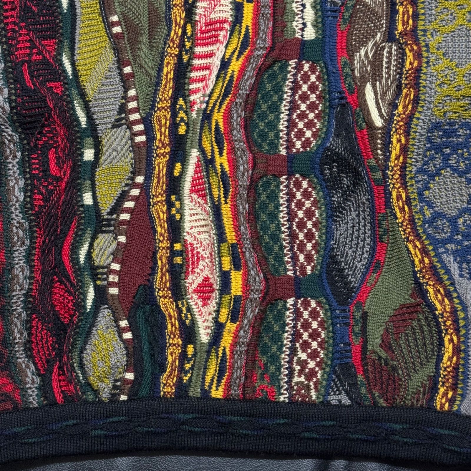 希少【COOGI クージー 【商品名】VINTAGE AUSTRALIA製/3D 総柄 ニット