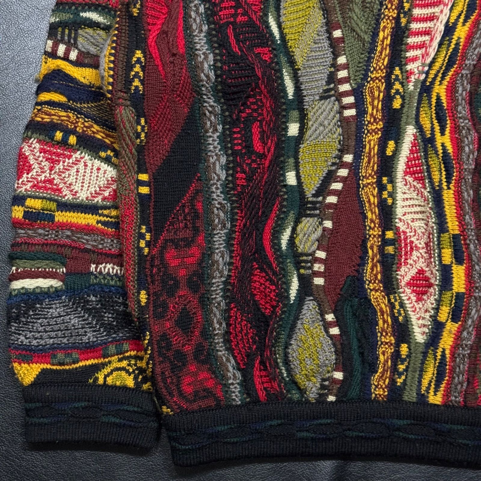 希少【COOGI クージー 【商品名】VINTAGE AUSTRALIA製/3D 総柄 ニット