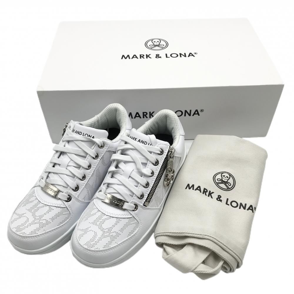 未使用品】マークアンドロナ ゴルフシューズ 白 MLS-2A-SS31 シューズ