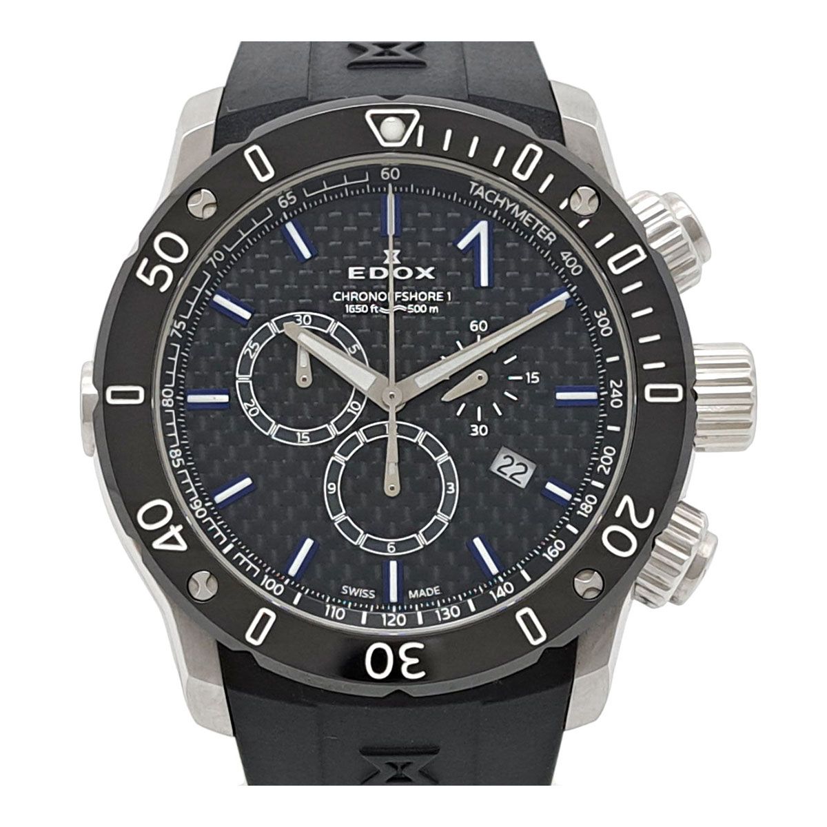 エドックス クロノオフショア 10221 クオーツ ステンレススティール