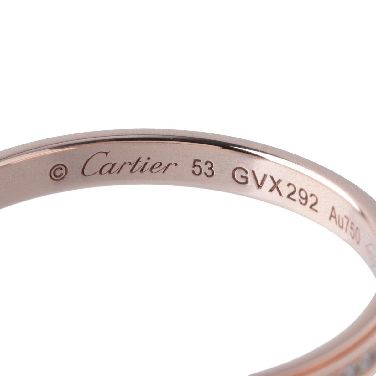カルティエ ダムール ダイヤ リング フルエタニティ #53 Au750PG フル