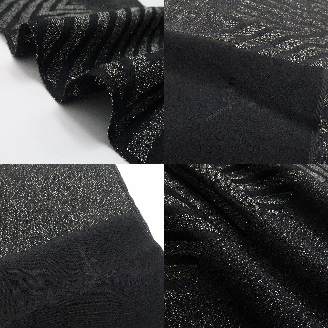  ❁tomihisa❁ ２点セット 斉藤三才 斉藤上太郎 着物 正絹 和装小物 黒に活きる技とセンス”帯揚げ 帯締め 7533 帯揚げ 帯留め 帯飾り