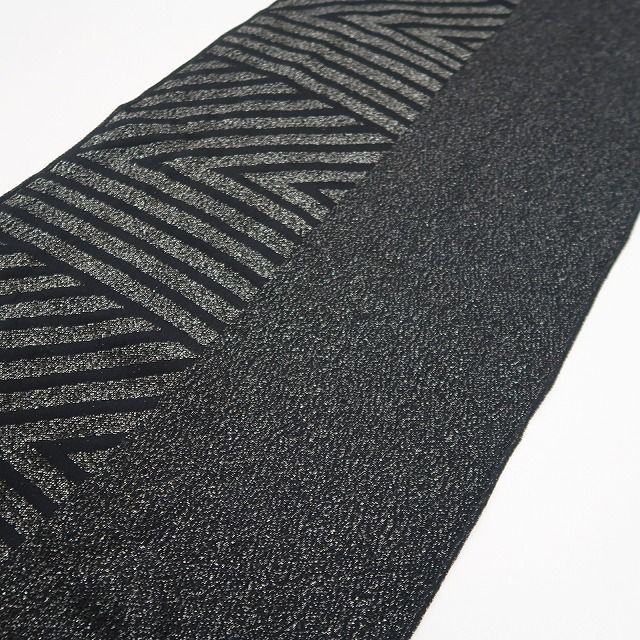 ❁tomihisa❁ ２点セット 斉藤三才 斉藤上太郎 着物 正絹 和装小物 黒に活きる技とセンス”帯揚げ 帯締め 7533