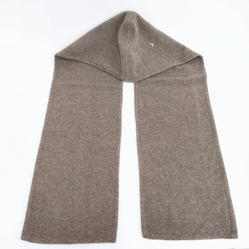 muhlbauer HOODED SCARF フードマフラー ウール マフラー ブラウン レディース ミュールバウアー 5 1222 T◎