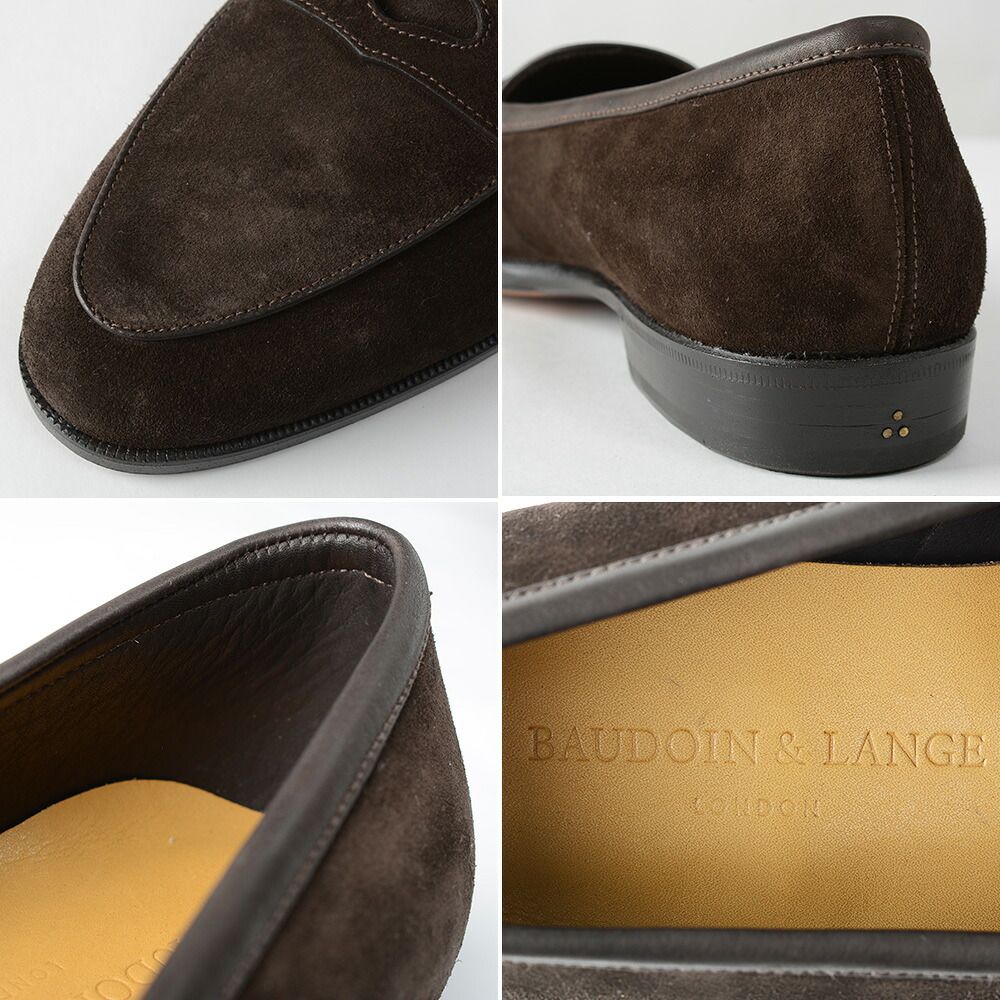  50 OFF 定価121 000円 ボードイン アンド ランジ スエードローファー 41 ダークブラウン イタリア製 f 10341 ローファー ブーツ 革靴