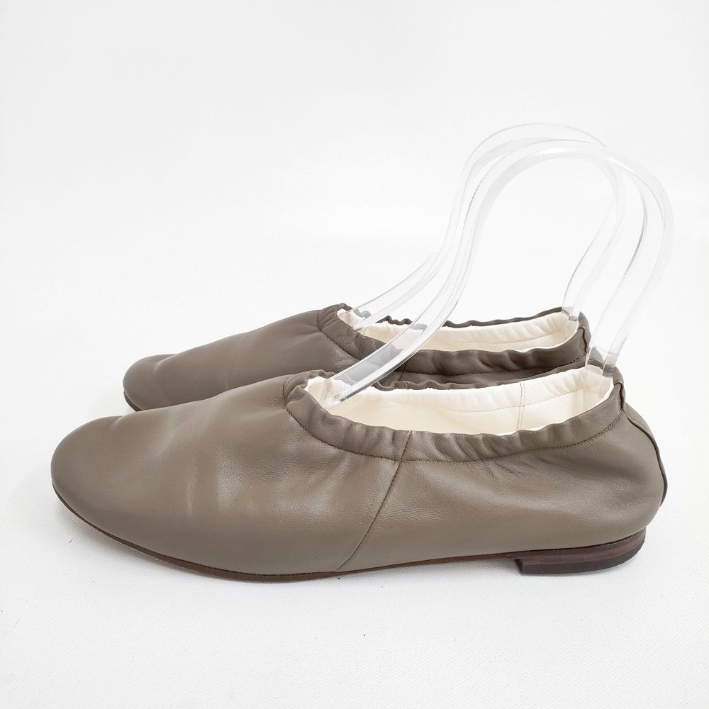 beautiful shoes ballet カーキブラウン BEAUTIFUL SHOES BALLET SHOES バレエシューズ 24.5cm 定価42900円