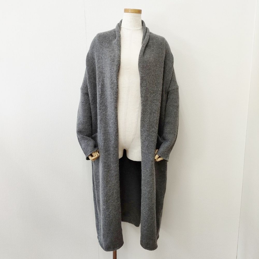KURASHI Trips アルパカ混 ロングカーディガン 羽織り カーディガン グレー レディース クラシアンドトリップス 北欧 5 1222 T◎