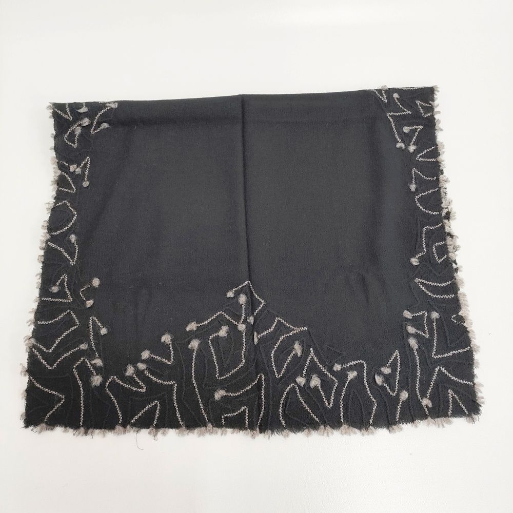 babaghuri 刺繍 ストール ブラック レディース ババグーリ 5 1222 T♪