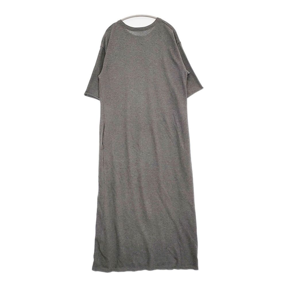 MUSE de Deuxieme Classe grateful OP コットンウール ニットワンピース 定価47300円 24 AW グレー レディース ミューズドゥドゥーズィエムクラス 5 1222 T♪