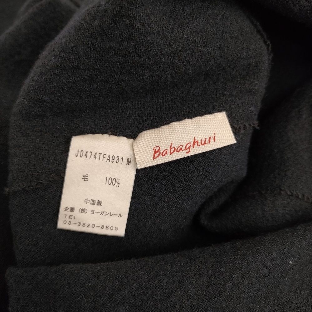 babaghuri 刺繍 ウール J0474TFA931 スタンドカラー ワンピース