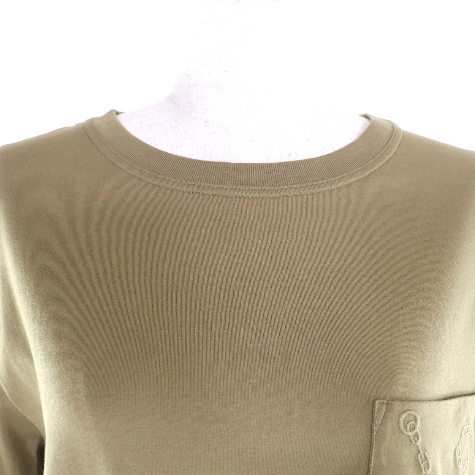 極美品☆HERMES エルメス コットン100% シェーヌダンクル ポケット付