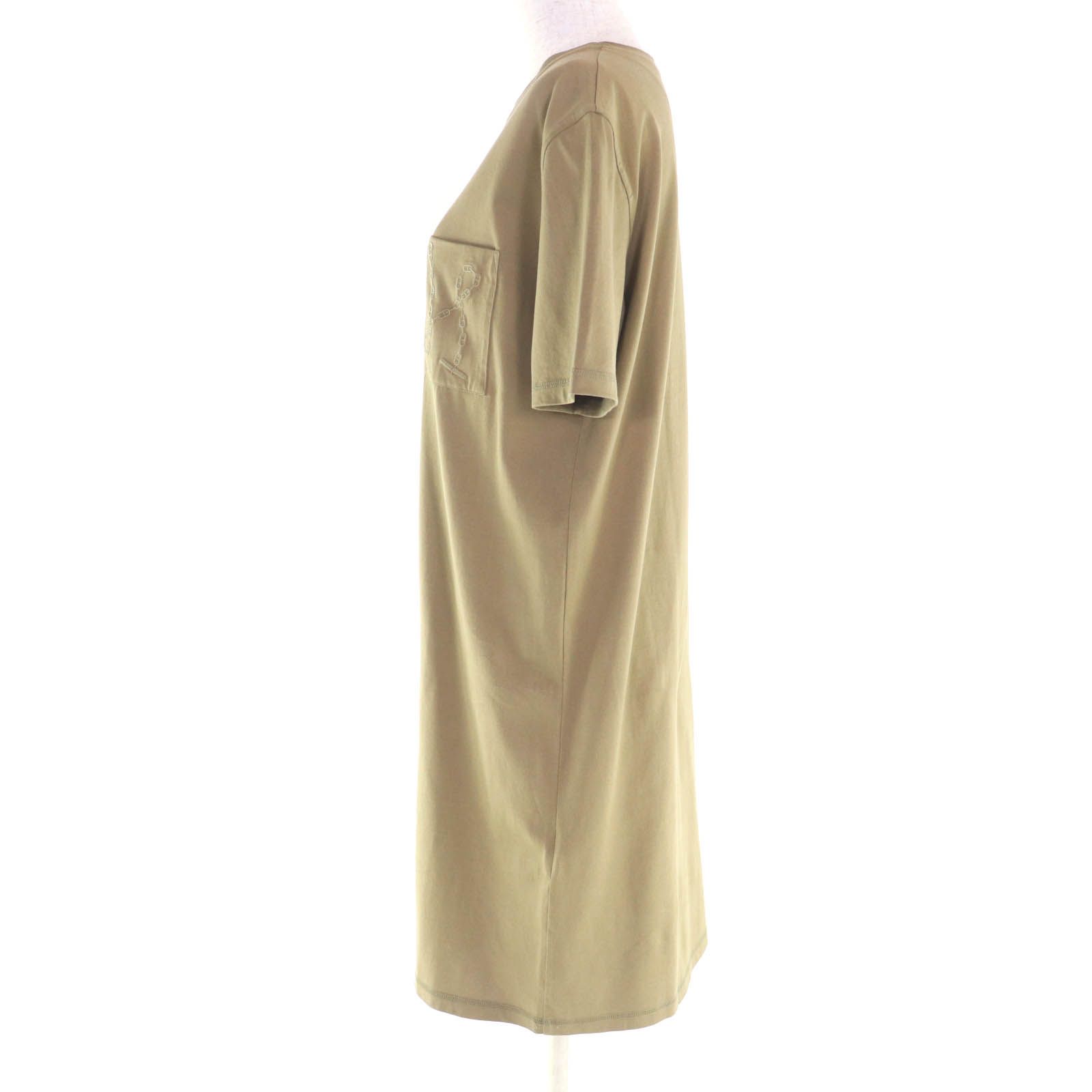 極美品☆HERMES エルメス コットン100% シェーヌダンクル ポケット付