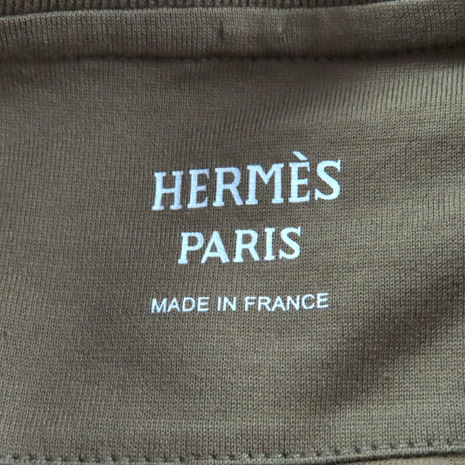 極美品☆HERMES エルメス コットン100% シェーヌダンクル ポケット付