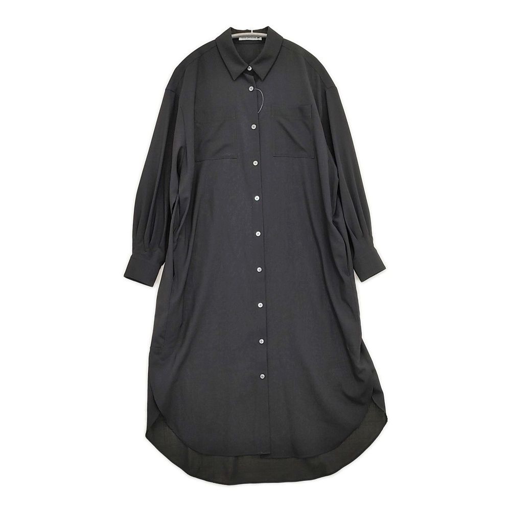 mina perhonen velvety aba 3014 定価72600円 サイズ36 シャツ ワンピース 23 AW ブラック レディース ミナペルホネン 5 1222 M♪