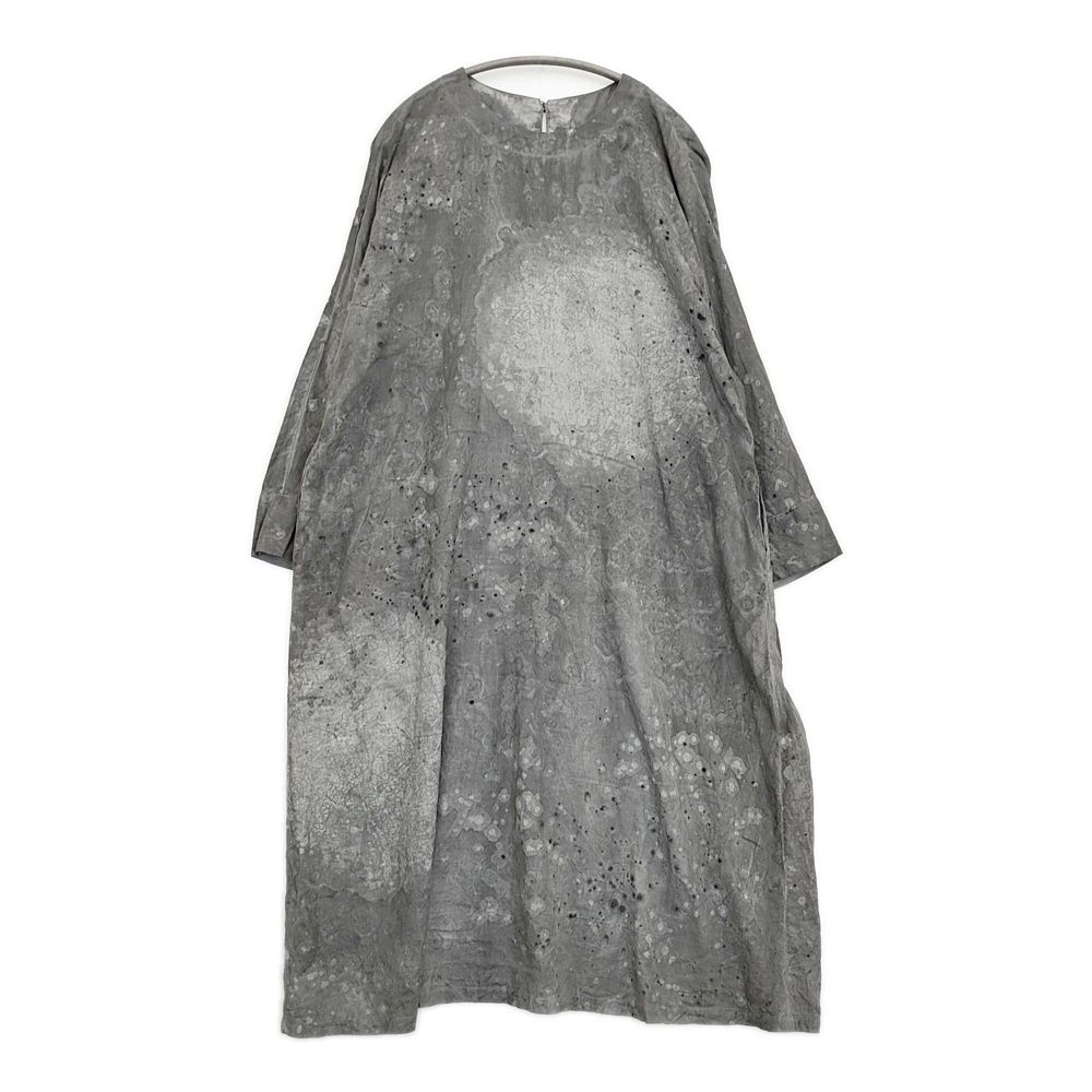 gungendo 墨染白露ワンピース鈴蘭水仙 定価57200円 ワンピース 2025 グレー レディース 群言堂 5 1222 M♪
