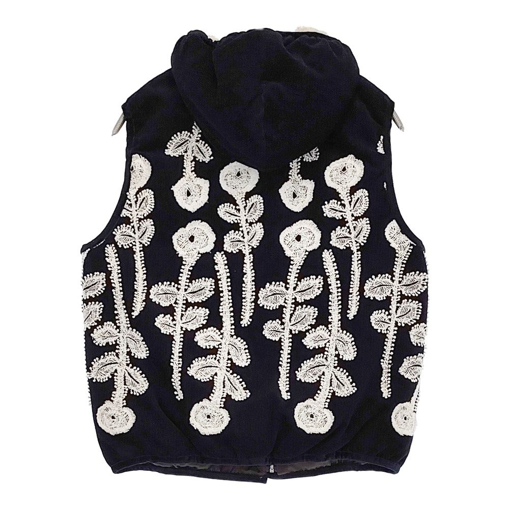 mina perhonen frost garden 刺繍 サイズ38 sa2246 フード付き ダウン