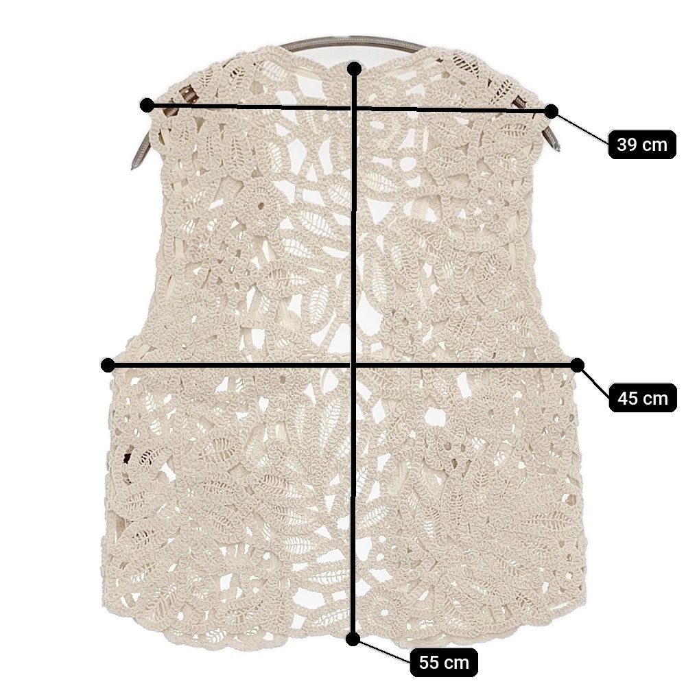 FRAMeWORKコットンレースエンブロイダリーベスト　ナチュラル FRAMeWORK（フレームワーク）の「コットンレースエンブロイダリー