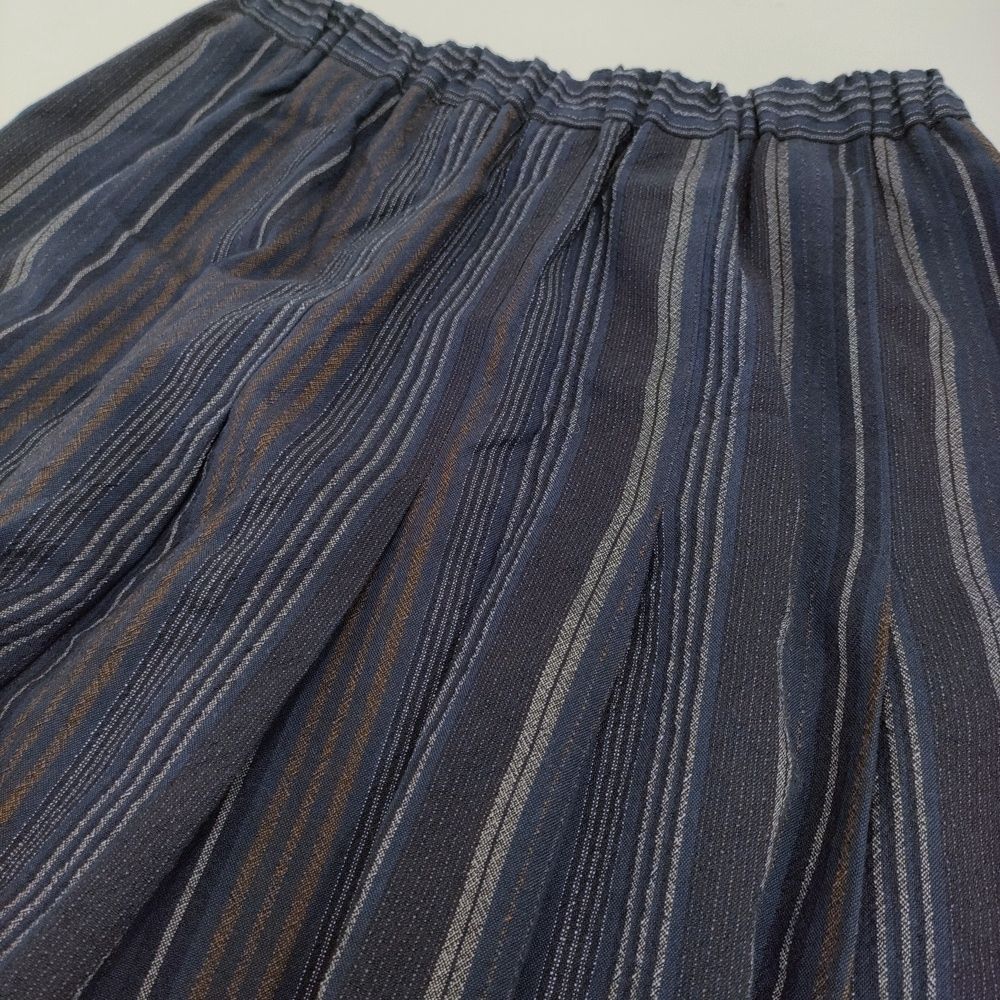 gungendo 綿ウール縞スカート菩提樹 定価42900円 25501103 ストライプ  