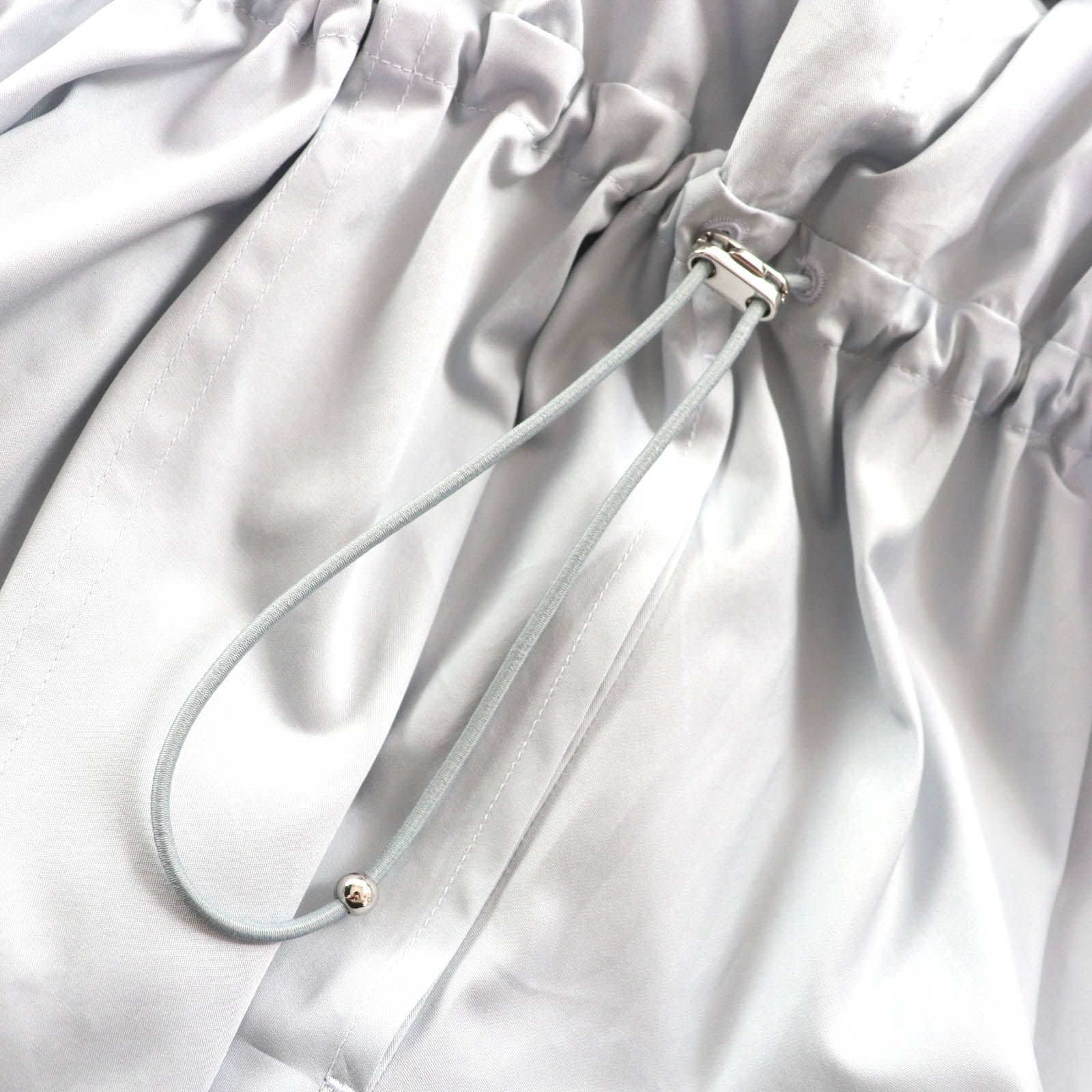 HERMES エルメス フリル ジップ　ドレス　シャツ 未使用品☆HERMES エルメス 2024年製 4H0571DV コットン100％ フリル襟