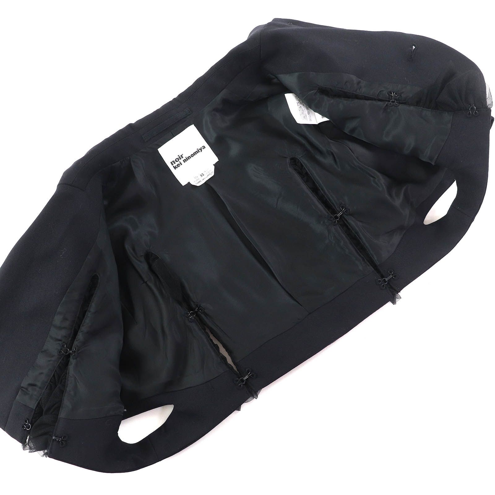 極美品△noir keininomiya ノワールケイニノミヤ 3K-J021 ウール100