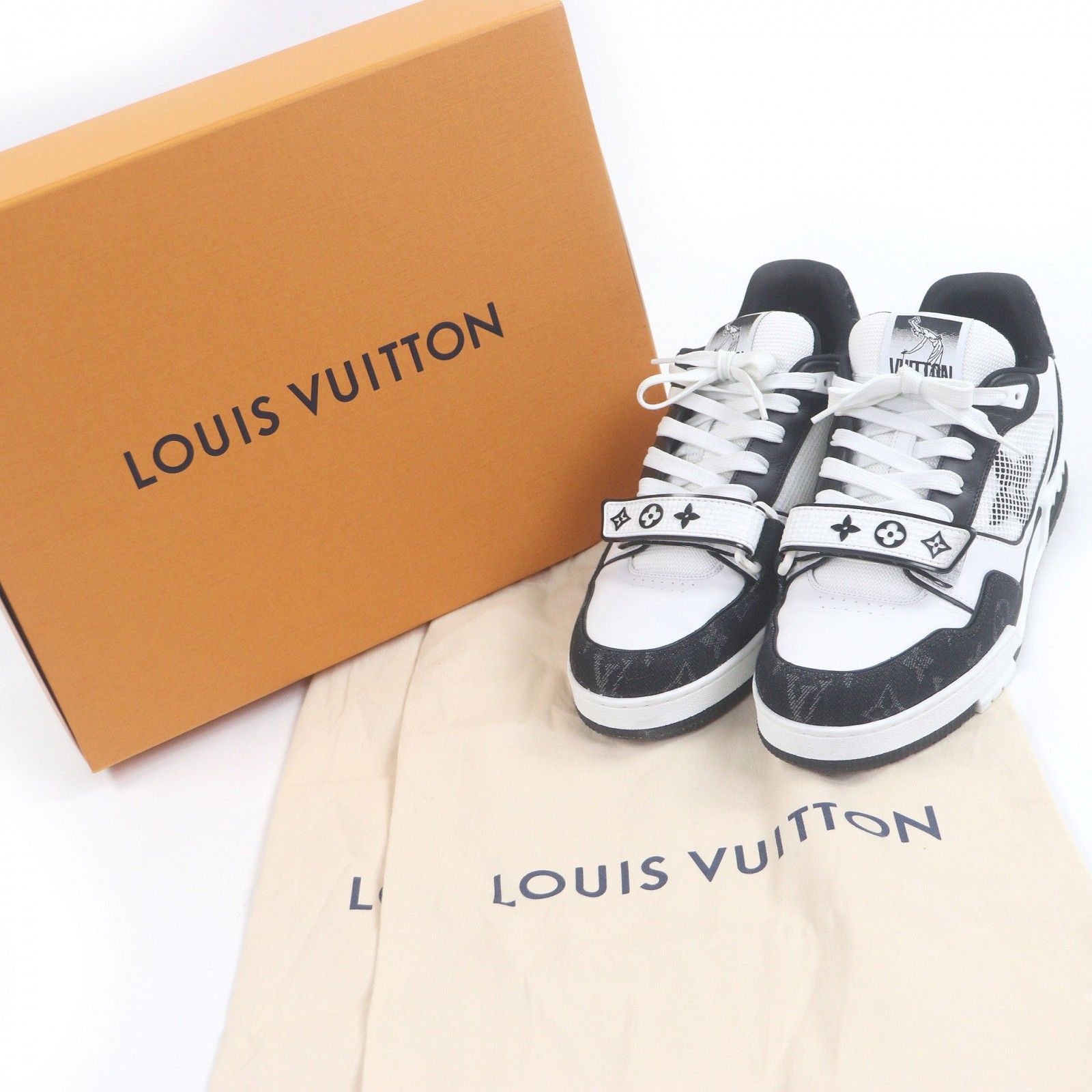 確実正規品　美品LOUIS VUITTON トレイナーモノグラム デニム　29 確実正規品 美品LOUIS VUITTON トレイナーモノグラム デニム 29 ルイ