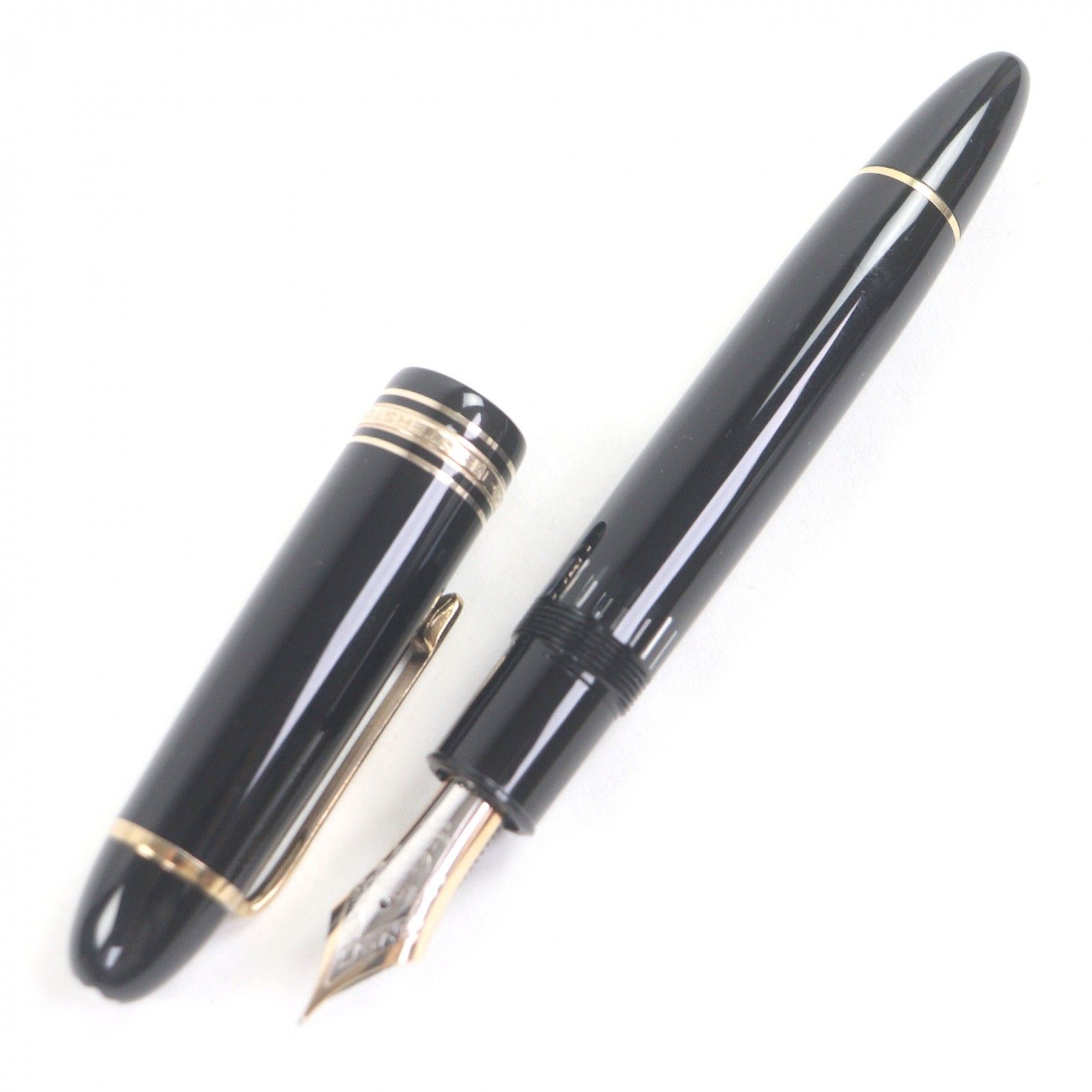 モンブラン マイスターシュテュック 149 ペン先14 C Fニブ キャップ式 万年筆 ブラック ゴールド ドイツ製 メンズオススメ◎