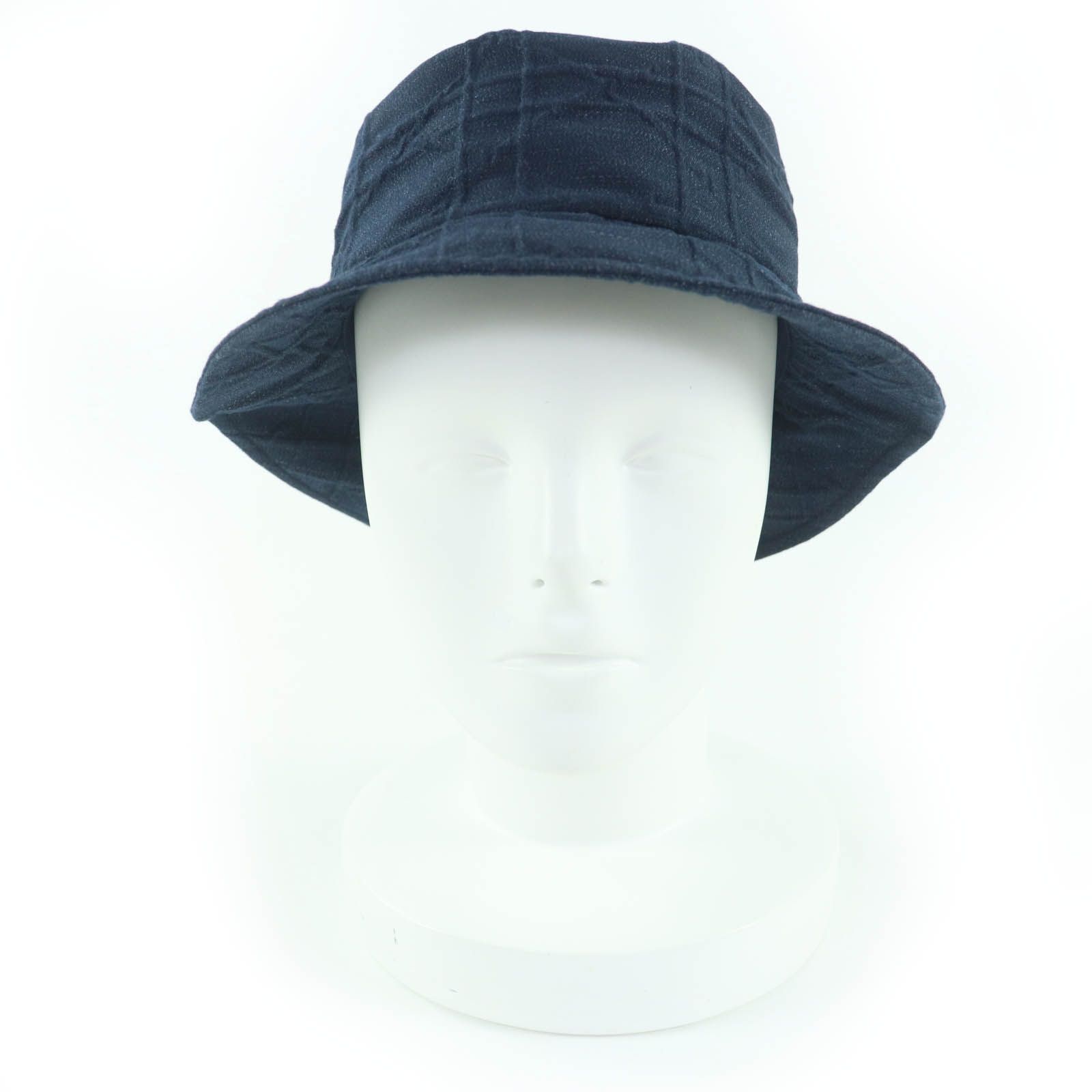 Christian Dior クリスチャンディオール TEDDY D コットン カナージュ デニム ボブハット 帽子 インディゴブルー 57 イタリア製 レディース