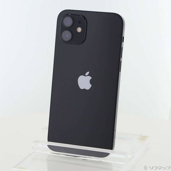 中古品〕 iPhone12 64GB ブラック FGHN3J／A SIMフリー【344】 中古