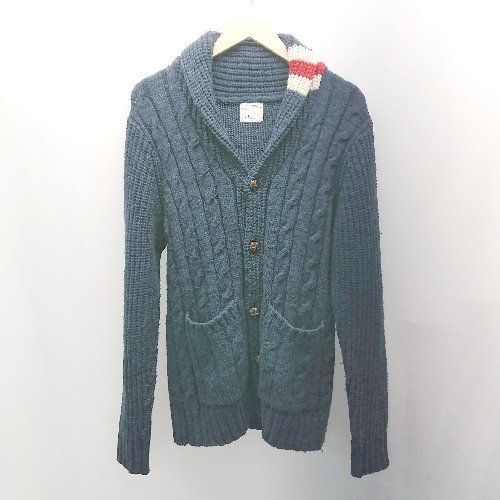 ◇ JUNRed ジュンレッド 生地厚手 ロング丈 冬物 長袖 カーディガン 