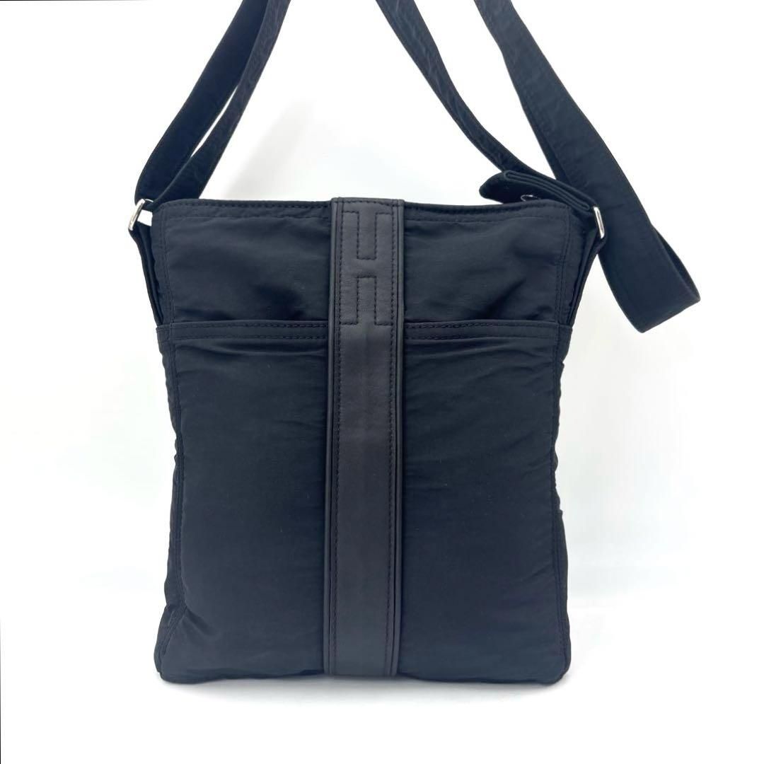 HERMES エルメス アカプルコ バンドリエール ショルダーバッグ ブラック エルメス アカプルコ バンドリエール ナイロン ショルダーバッグ