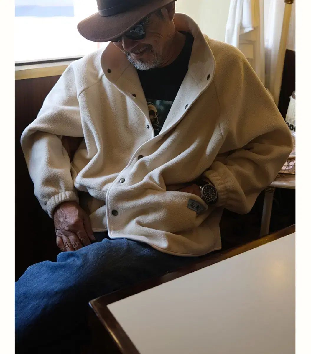 modestmood ウエストフリース メンズ バターカラー