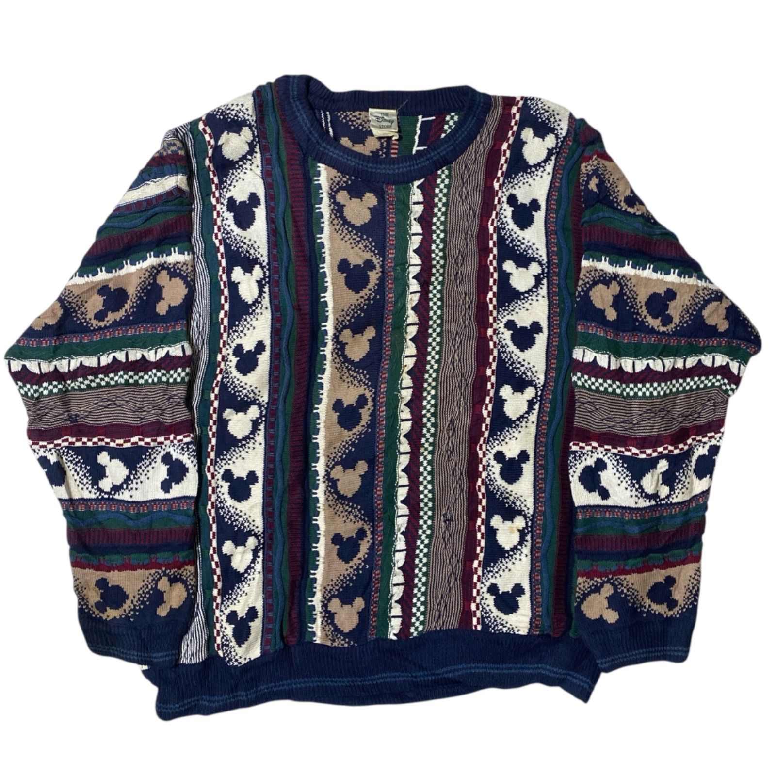 3D ニット ディズニー ミッキーマウス キャラクター ヴィンテージ 総