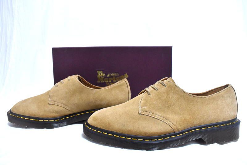 英国製 Dr Martens 1461 3ホールシューズ UK 10 US 11 ドクターマーチン 革靴 ALOMOND BEIGE イングランド製