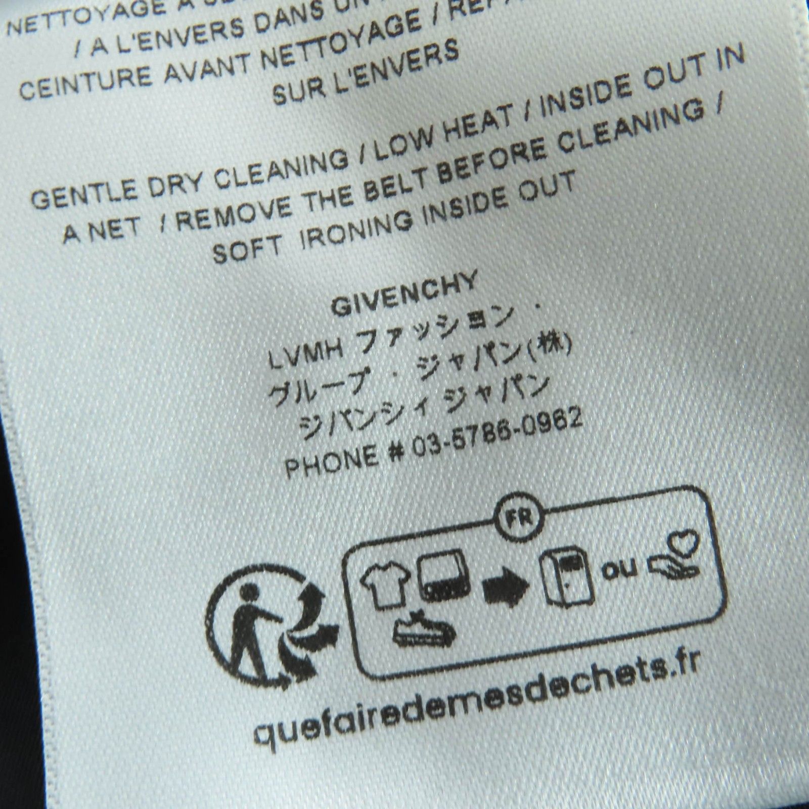 極美品☆GIVENCHY ジバンシィ BW222714L1 コットン ベルト付 半袖