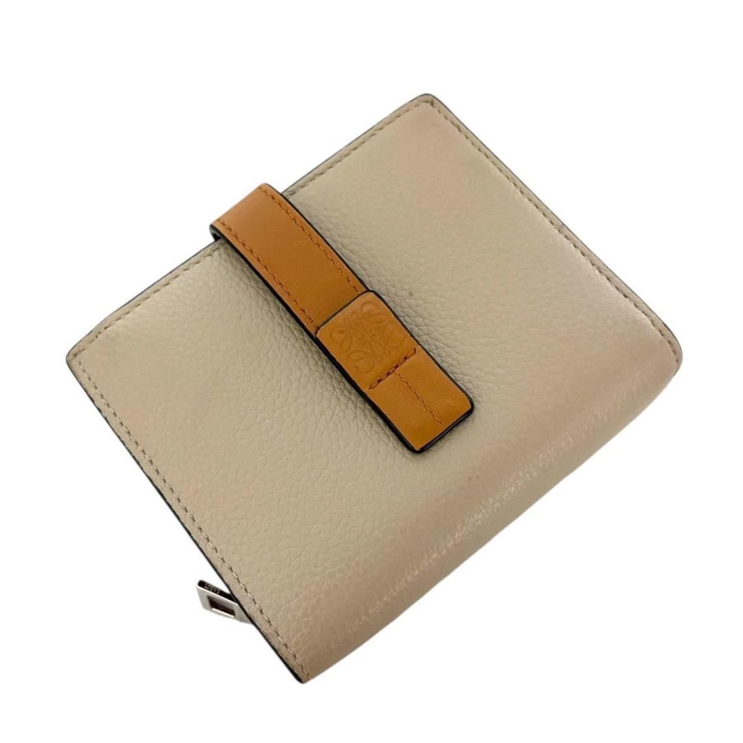 カラー LOEWE コンパクトウォレット アナグラム レザー 二つ折り