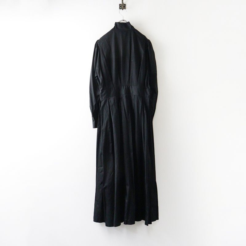 フーフー foufou THE DRESS 14 high neck tuck one piece ハイネック タック ワンピース 1 ブラック ドレス