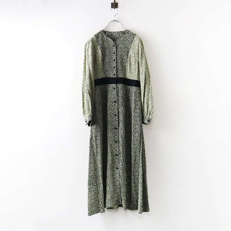 2021 AW アンビデックス フィグロンドン fig London Louisa dress ルイーザ ドレス F ブラック イエロー ワンピース