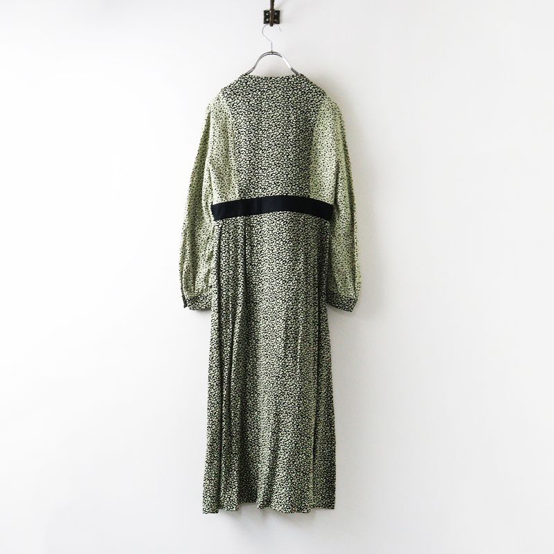 2021 AW アンビデックス フィグロンドン fig London Louisa dress ルイーザ ドレス F ブラック イエロー ワンピース