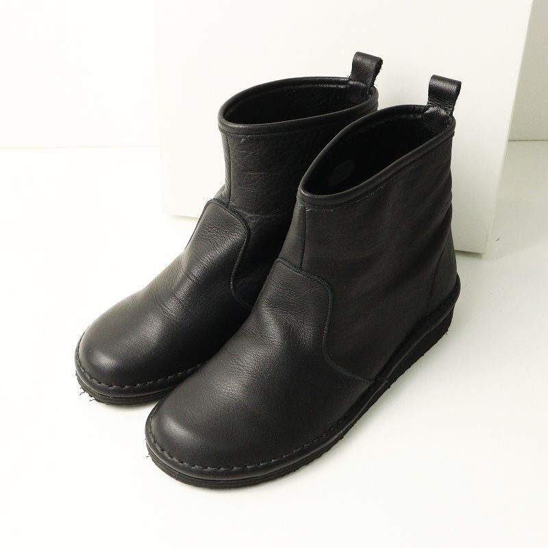 定価1 8万 ランブルコンフォート ramble comfort 373 73390 オイルシュリンクレザー ショートブーツ 22 5 cm ブラック┃