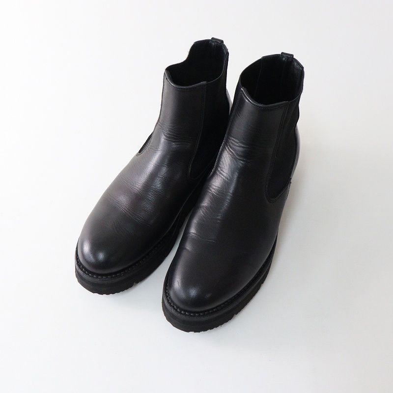 ビューティフルシューズ SHOES BRITISH サイドゴア ブーツ 24 5ｃｍ ブラック