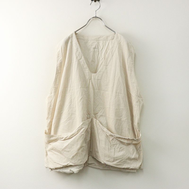 トゥジュー ジャーナルスタンダードラックス取扱 WORK PULL 2 ベージュ コーデュロイ