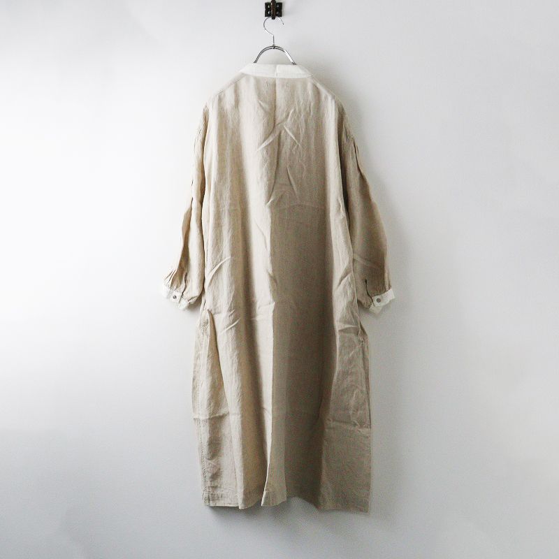 イチアンティークス ICHI Antiquites リネン スキッパー ワンピース ベージュ トップス クレリック