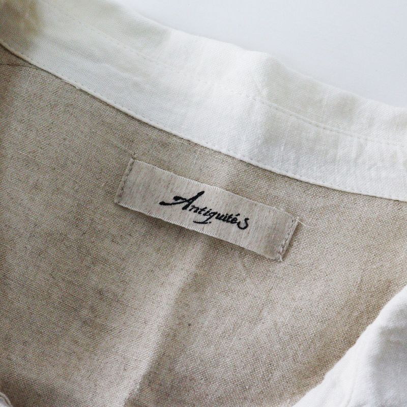  イチアンティークス ICHI Antiquites リネン スキッパー ワンピース ベージュ トップス クレリック その他 その他