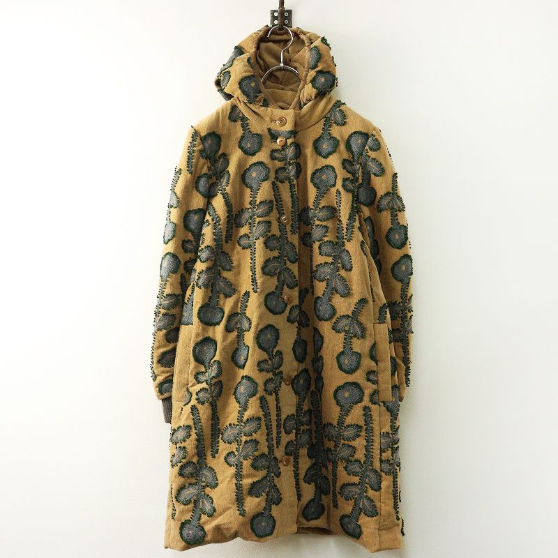 保管品 ミナペルホネン mina perhonen frost garden ダウンコート 38