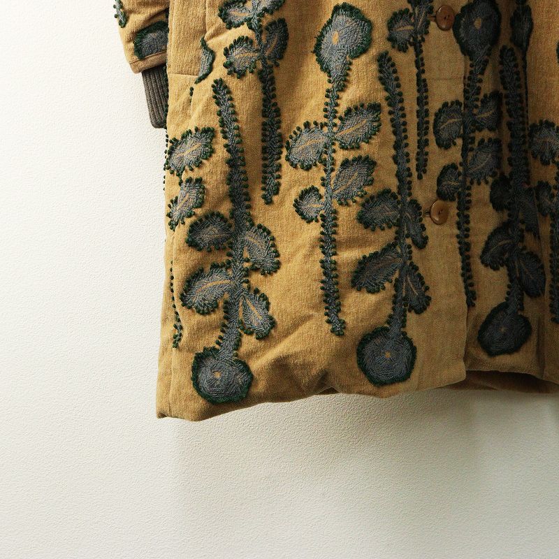 保管品 ミナペルホネン mina perhonen frost garden ダウンコート 38