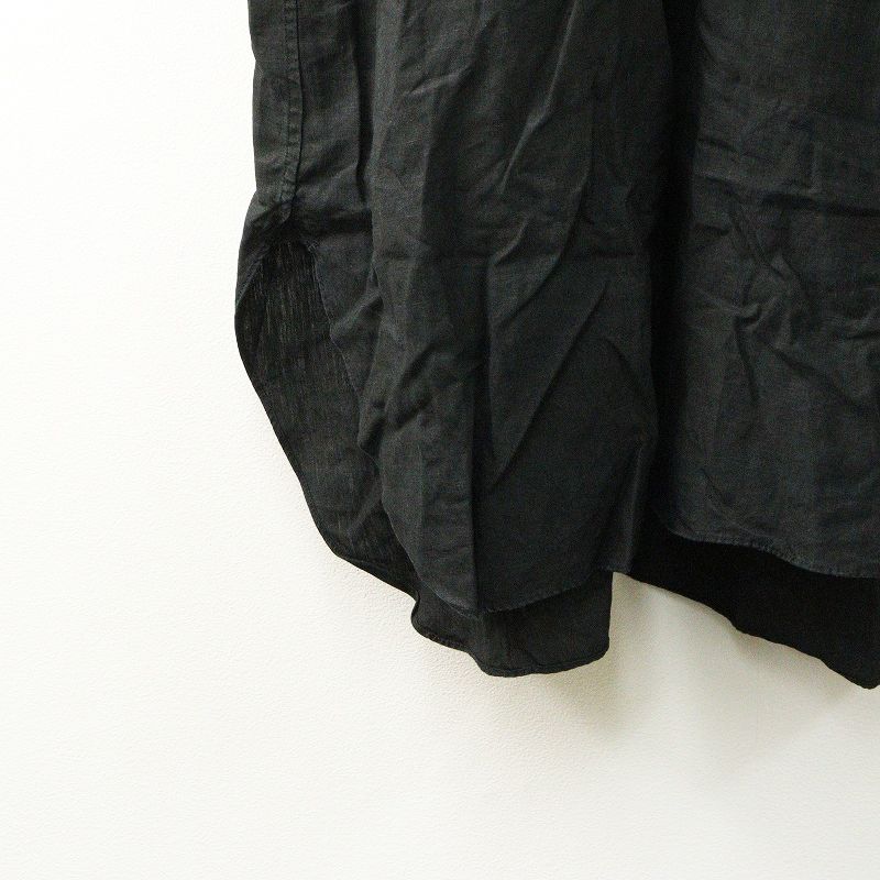 ススリ susuri マイマーロングシャツワンピース 4｜ブラック バンド  