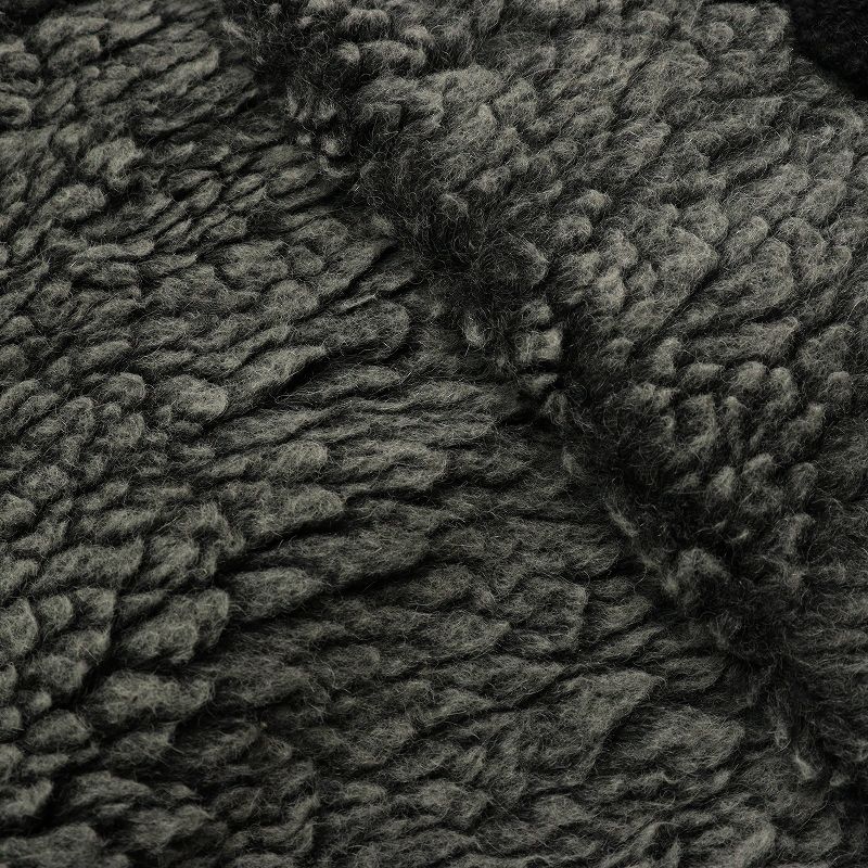 ミナペルホネン mina perhonen tarte ボアマフラー ｜ブラック グレー