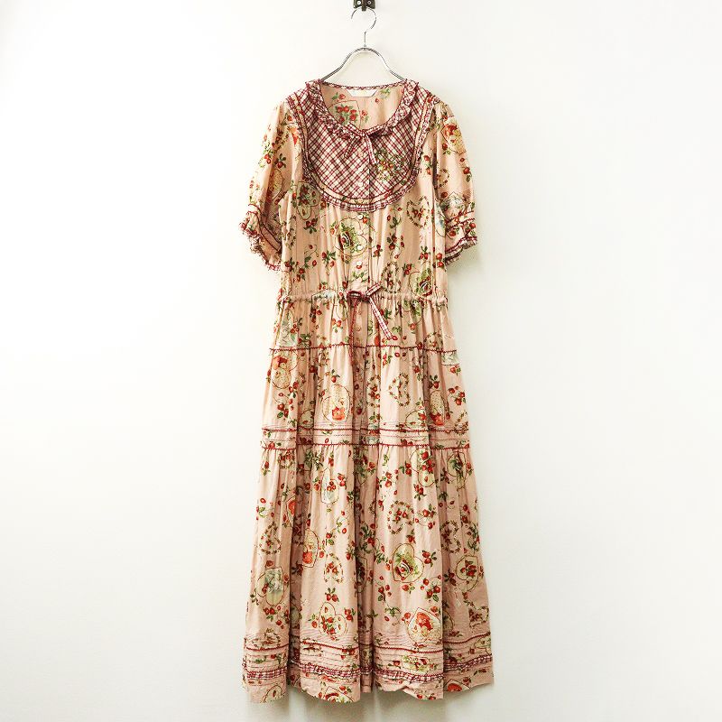 極美品 2023 ピンクハウス PINK HOUSE Rambling Heartsプリントパッチ